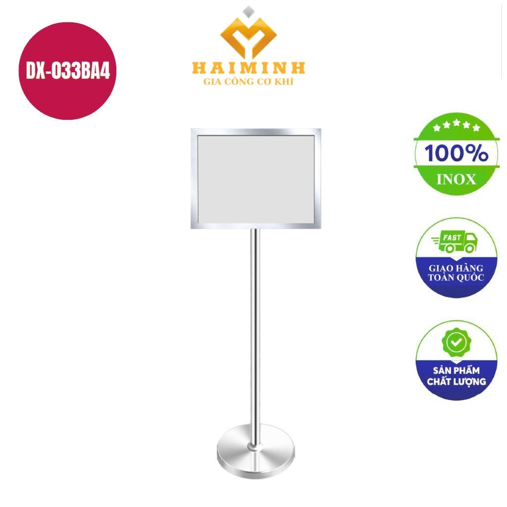 Bảng chỉ dẫn inox A4 tăng giảm có thùng DX-033BA4