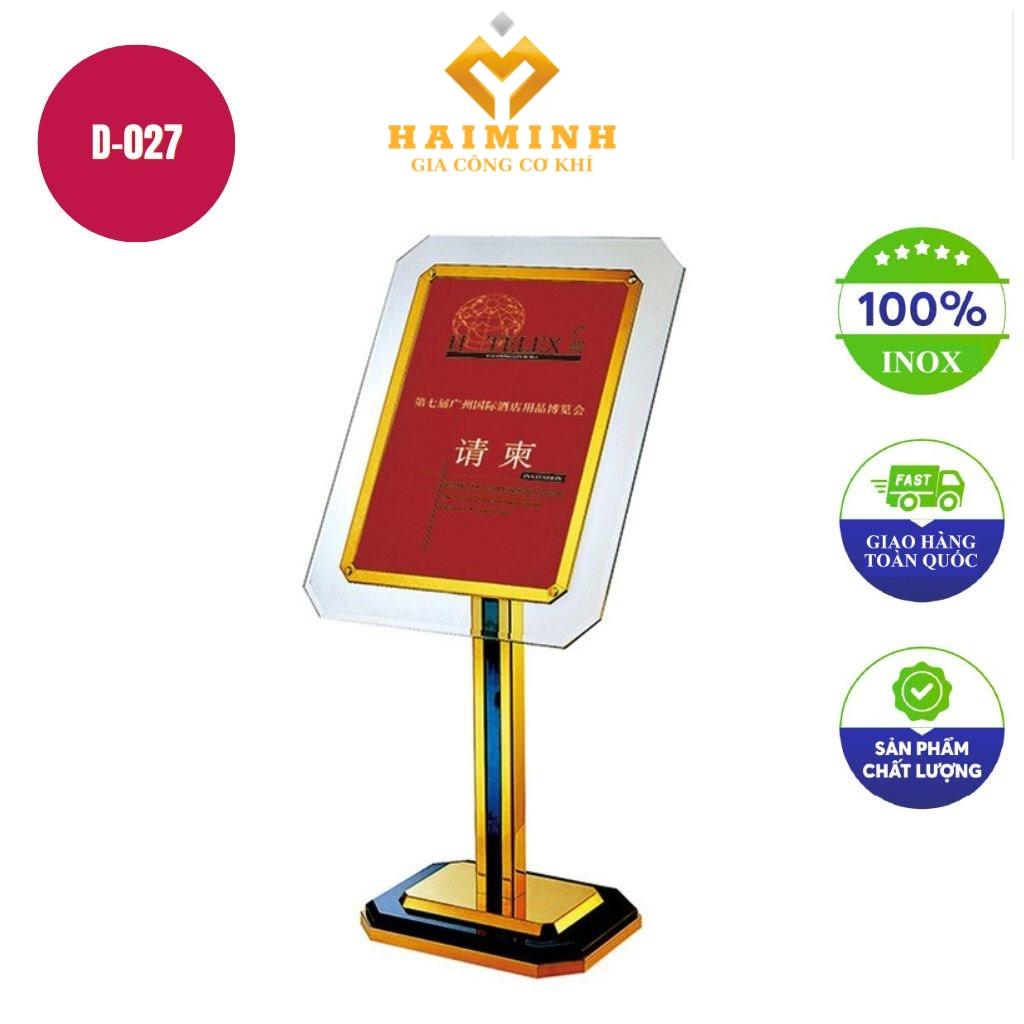 Bảng chỉ dẫn mặt kính cường lực D-027