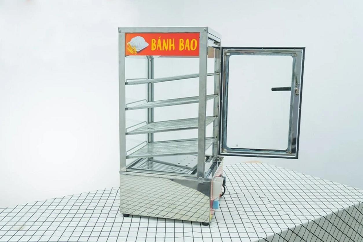 Bảng so sánh chi tiết thông số kỹ thuật của các model tủ hấp bánh bao phổ biến.
