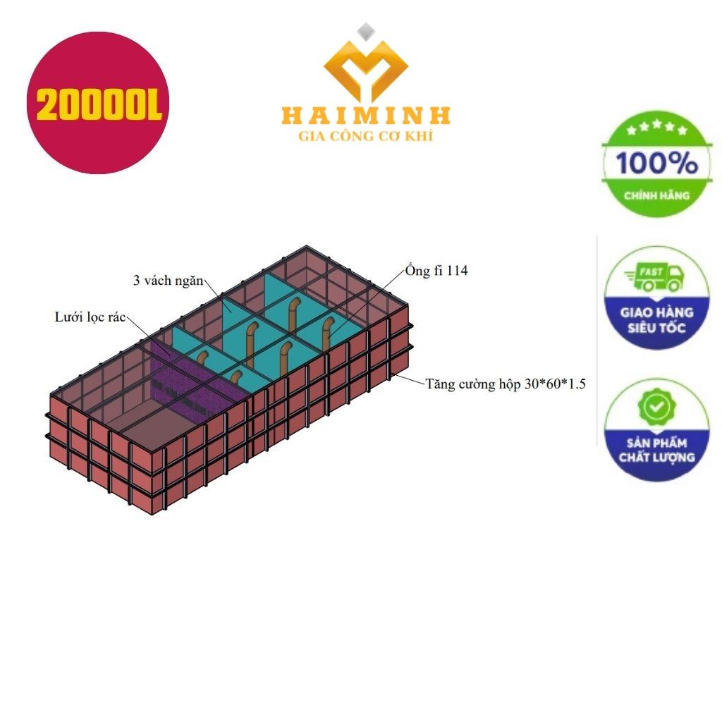 Bể tách mỡ nhà hàng 20000l