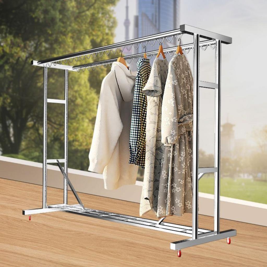 Minh họa 4 loại thang inox phổ biến: thang ghế, thang rút, thang cố định và thang có bánh xe.