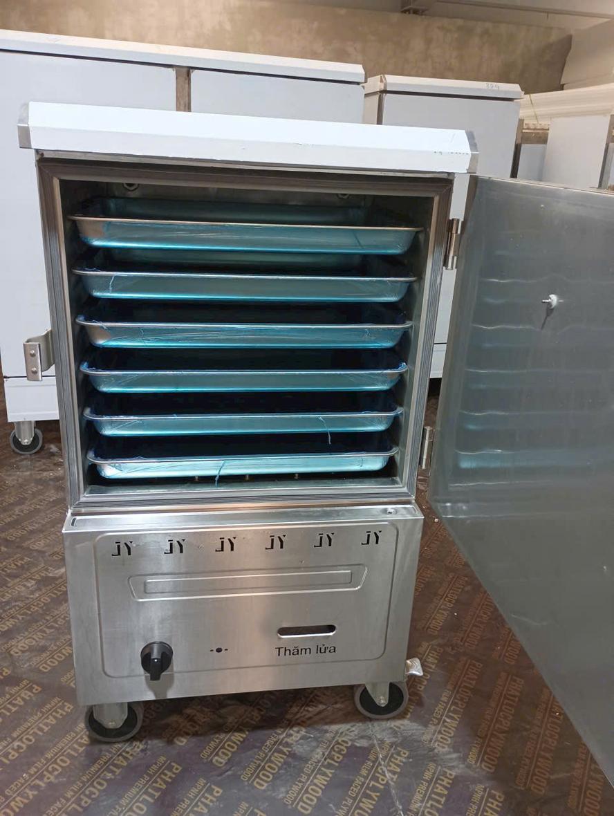 Các loại tủ hấp hải sản phổ biến trên thị trường: tủ điện, tủ gas, tủ 1 tầng và 3 tầng.