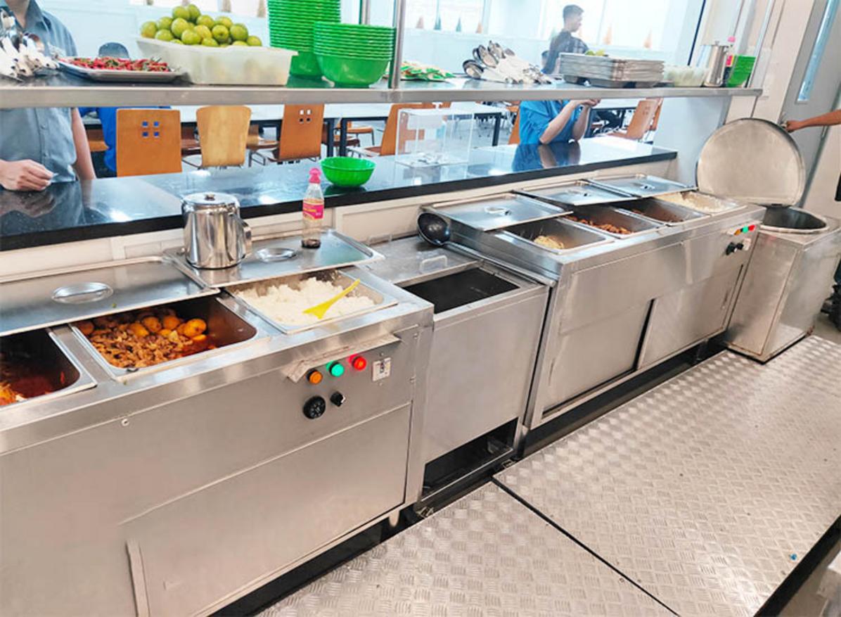 Một checklist đồ họa về các tiêu chí quan trọng khi chọn mua tủ hâm nóng thức ăn.