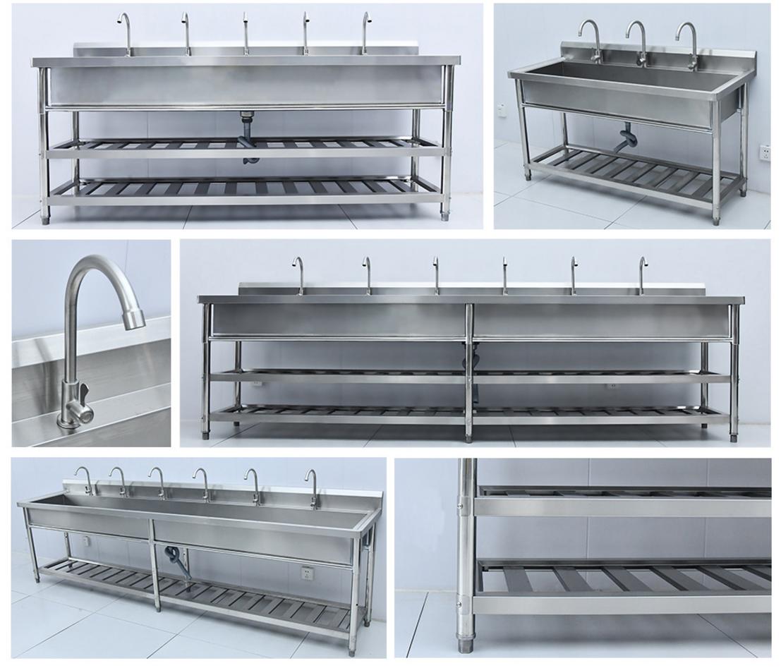 Chi tiết kỹ thuật then chốt đảm bảo độ bền và vệ sinh ATTP cho chậu rửa.