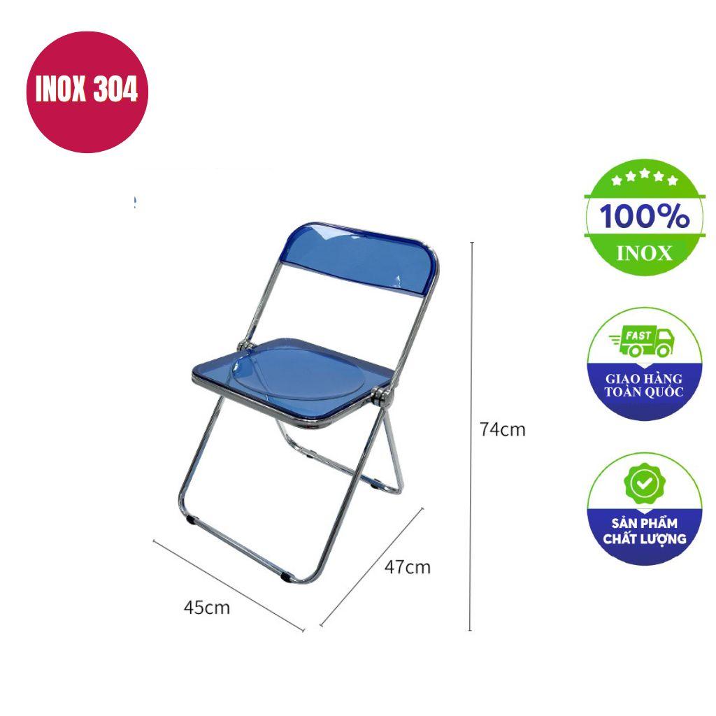 Tùy chỉnh màu nệm và logo trên ghế inox giúp tăng cường nhận diện thương hiệu.