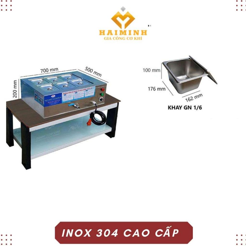 Khay hâm thức ăn buffet 6 khay