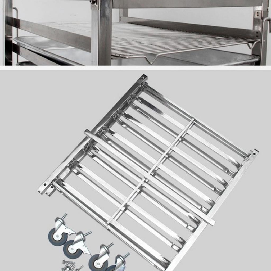 Sơ đồ minh họa lợi ích ROI khi sử dụng xe đẩy khay: giảm nhân công, tăng tốc độ phục vụ.