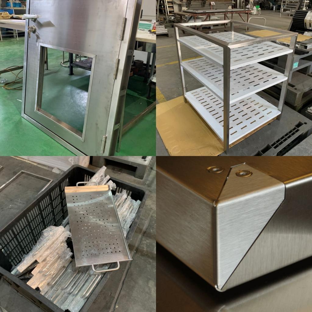 Dây chuyền cắt laser, chấn gấp CNC và khu vực hàn TIG/MIG tại xưởng Hải Minh.