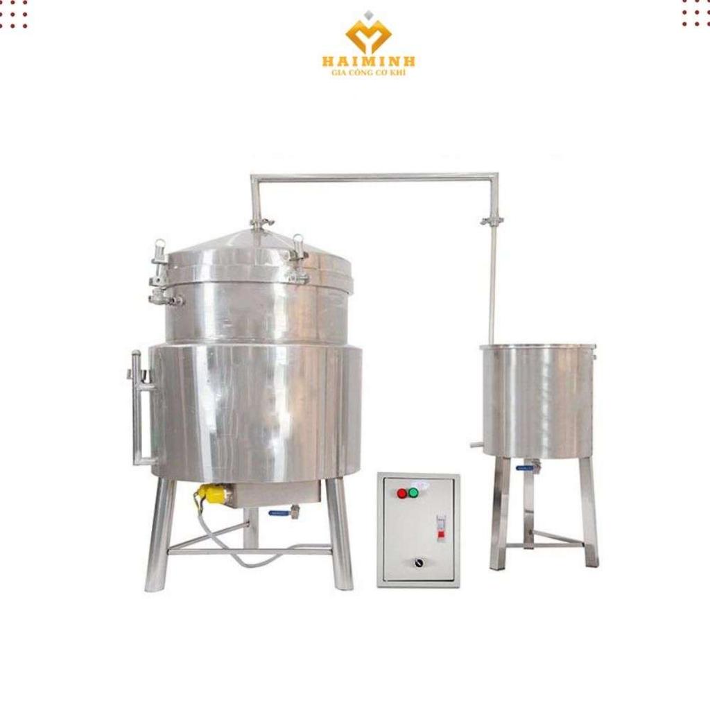 Nồi nấu rượu công nghiệp 100KG bằng điện