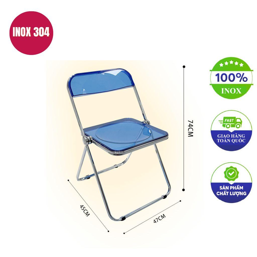 Ghế inox (trái) bền bỉ hơn hẳn ghế nhựa (giữa) và ghế gỗ (phải) trong điều kiện sử dụng liên tục.