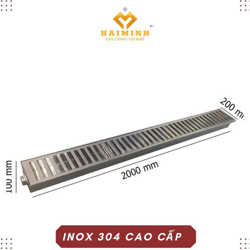 Vỉ thoát sàn inox dài ngăn mùi nhà tắm