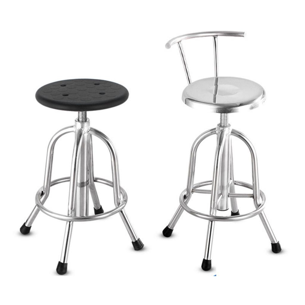 Bản vẽ chi tiết cấu tạo và các thông số kỹ thuật quan trọng của một chiếc ghế xoay inox tiêu chuẩn.