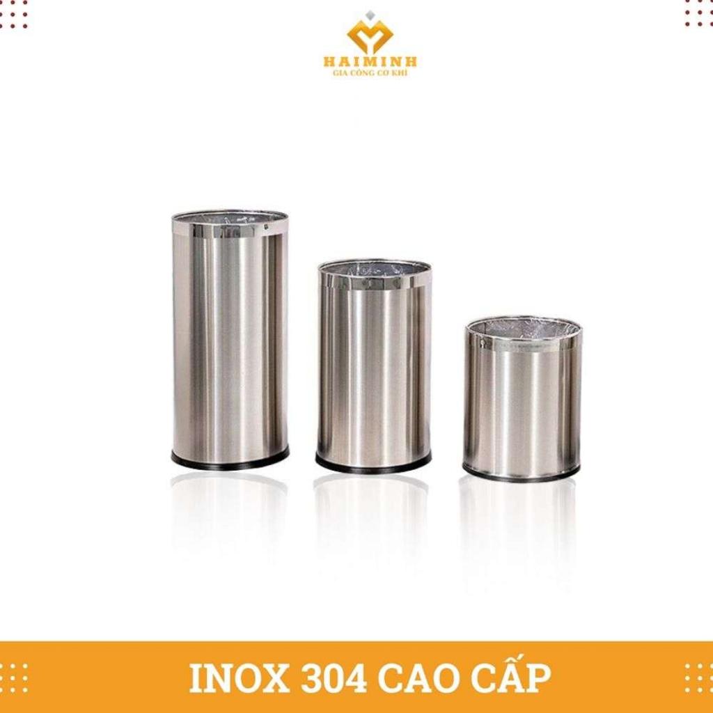 Thùng rác inox hai lớp không nắp