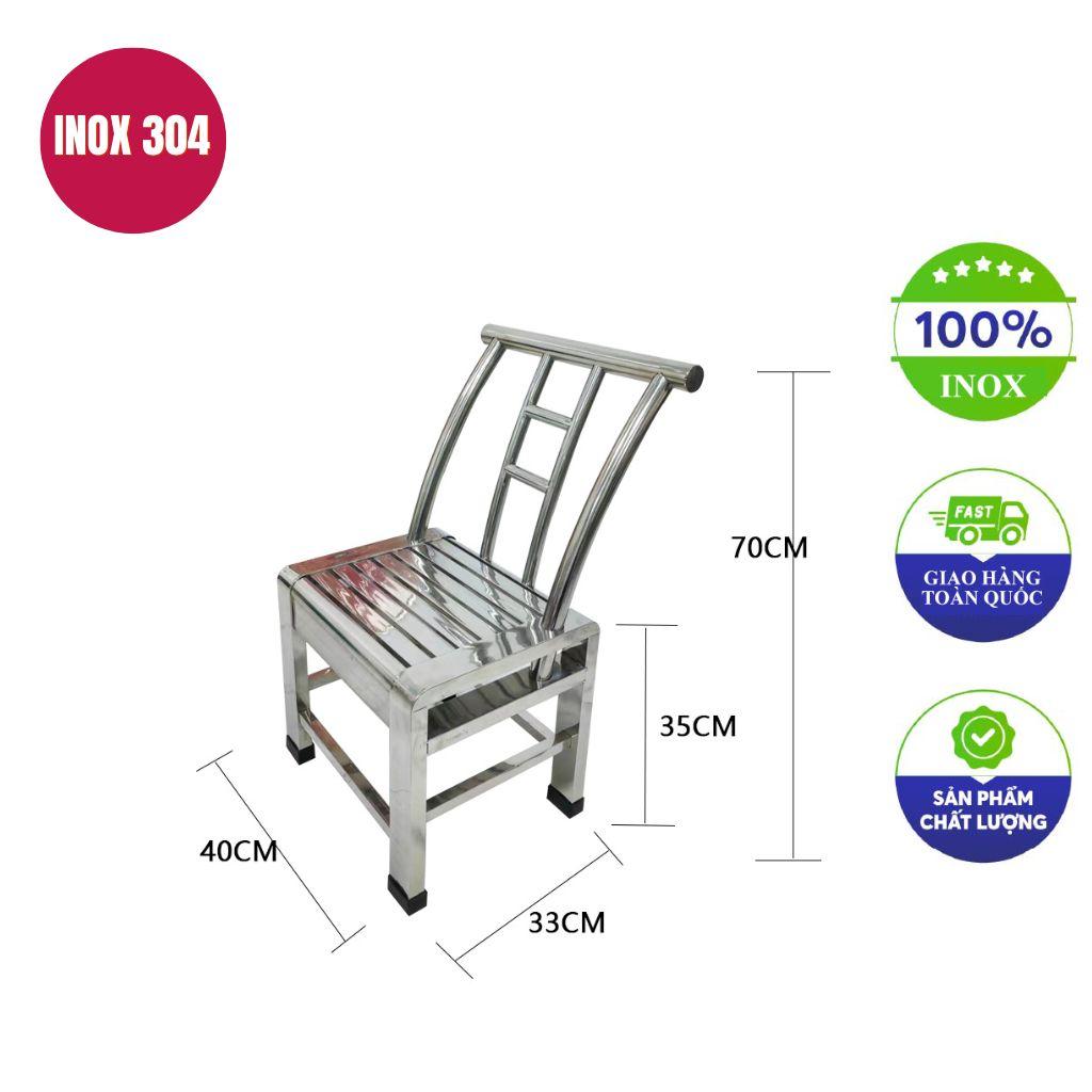 Các mẫu ghế dựa inox đa dạng về kiểu dáng, đáp ứng mọi không gian từ nhà hàng đến văn phòng.