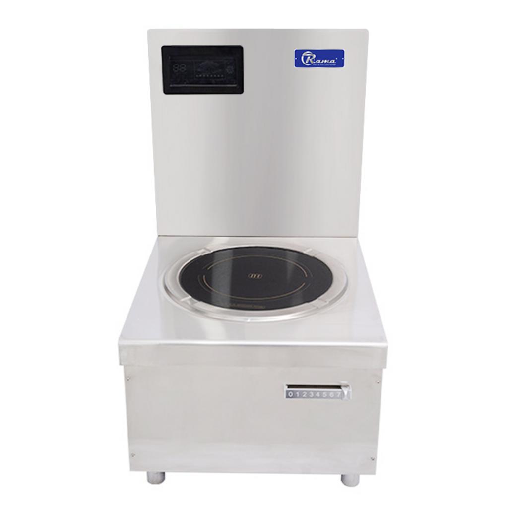 Biểu đồ tham khảo giúp lựa chọn công suất bếp hầm đơn theo dung tích nồi nấu.