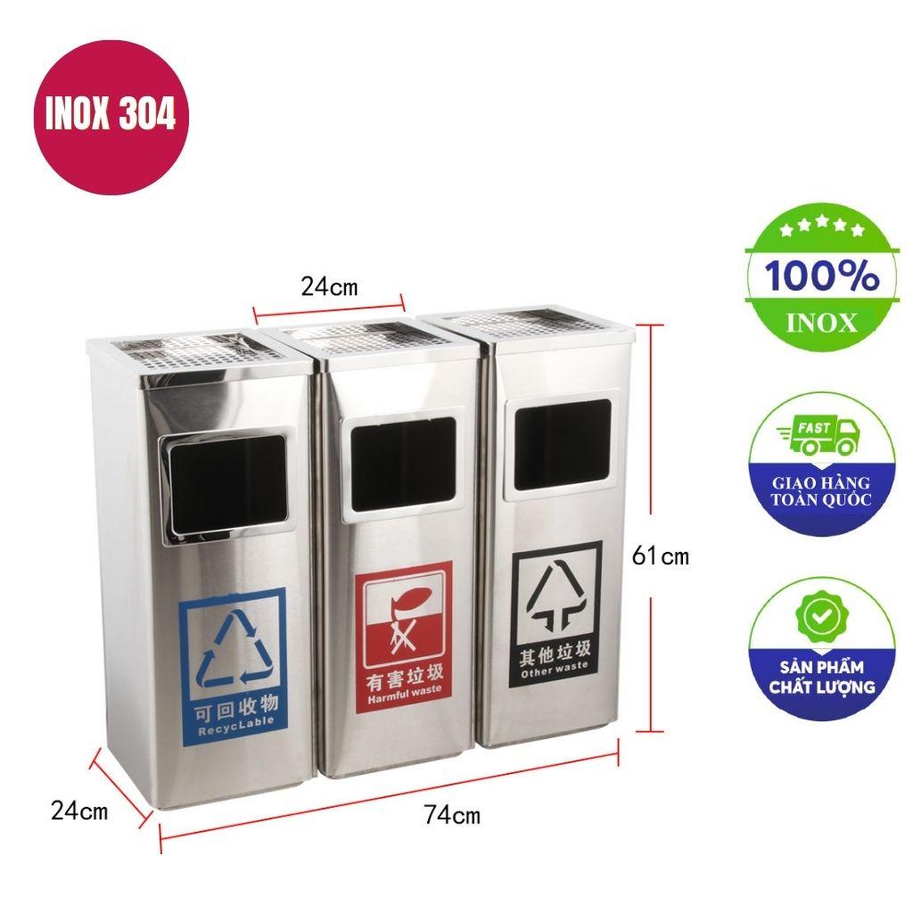 Sử dụng khăn mềm và chất tẩy rửa chuyên dụng để vệ sinh thùng rác inox.