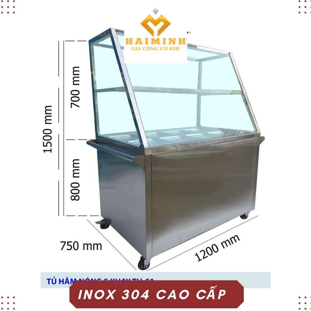 Xe giữ nóng thức ăn 8 khay