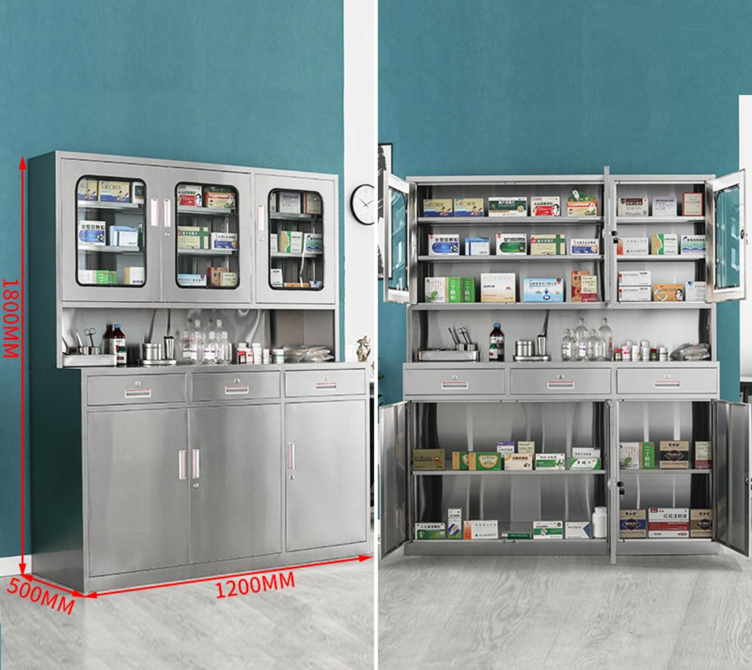 Mẫu xe đẩy thuốc thông minh với thiết kế module và tích hợp hệ thống quản lý.