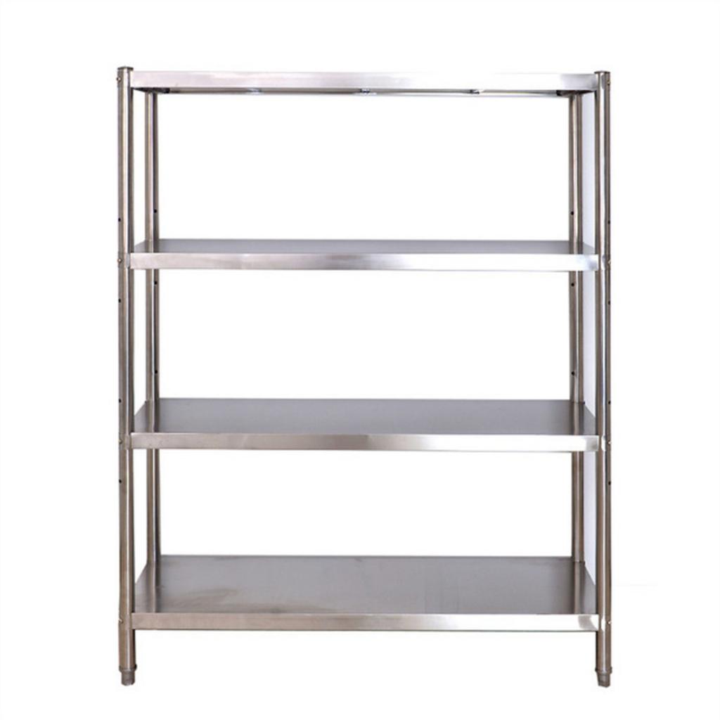 Hình ảnh minh họa các yếu tố ảnh hưởng đến giá kệ inox: loại inox, kích thước, phụ kiện.