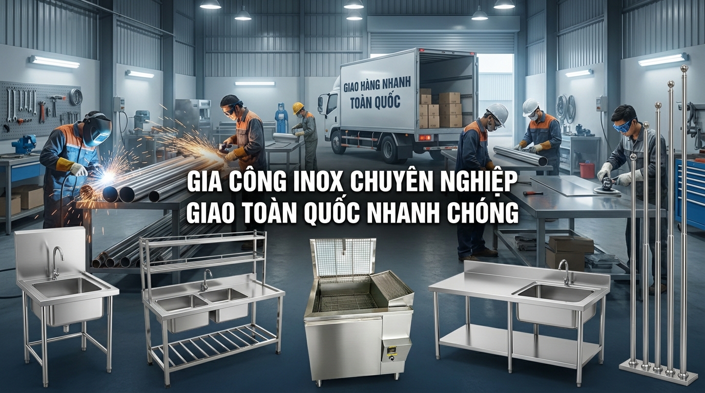 Gia Công Chậu Rửa Inox 304 Theo Yêu Cầu Quy Trình, Tiêu Chuẩn & Báo Giá Cơ Khí Hải Minh