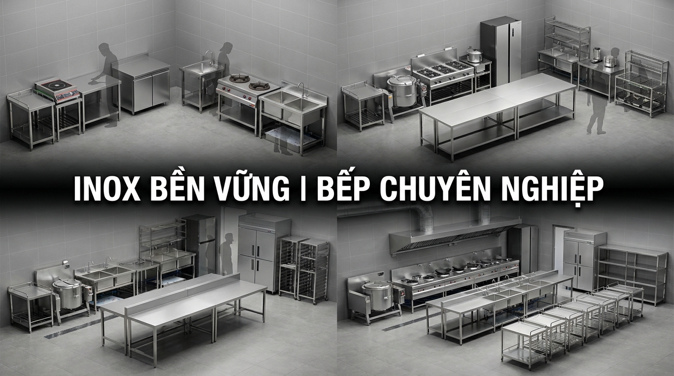 Giải pháp bếp ăn công nghiệp toàn diện Tối ưu vận hành - Bền bỉ 10 năm