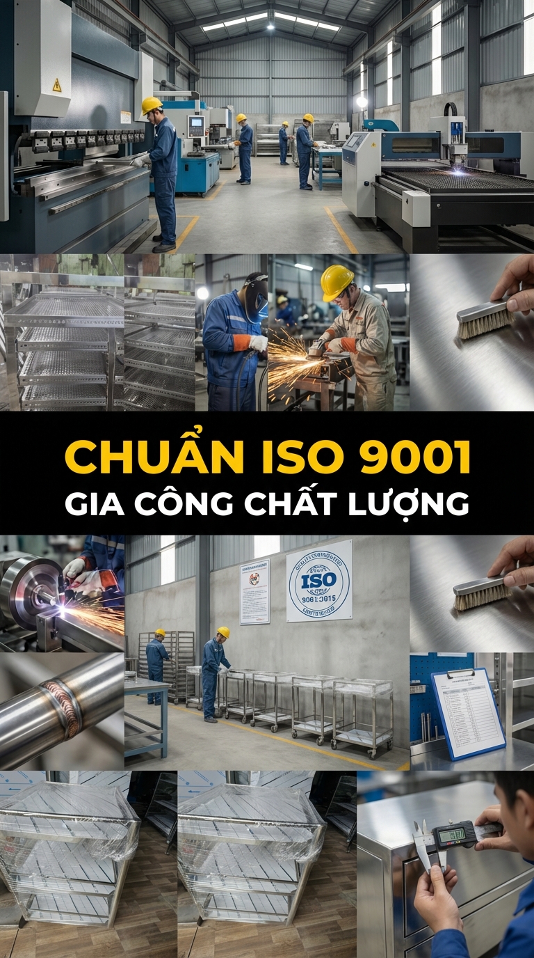 Quy trình gia công chuẩn ISO 90012015 tại Cơ Khí Hải Minh