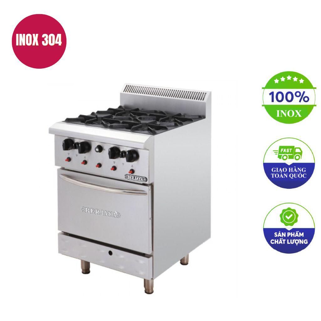 Bếp âu 4 họng có lò nướng Berjaya DRO4-17