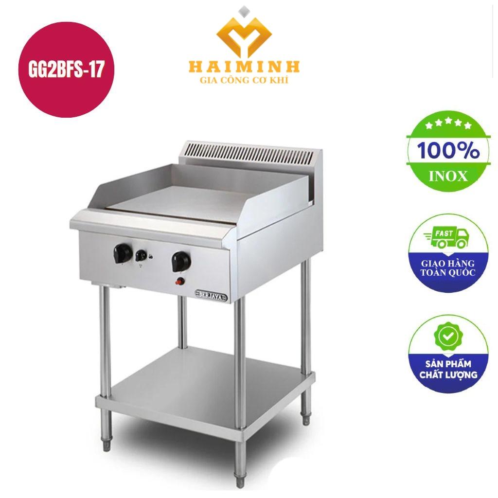 Bếp chiên bề mặt dùng gas có chân đứng GG2BFS-17
