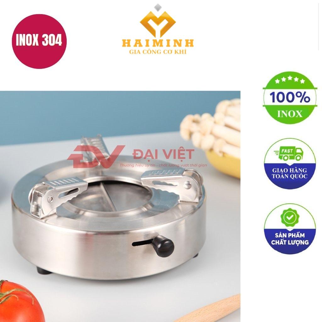 bếp cồn inox tròn màu bạc 18cm