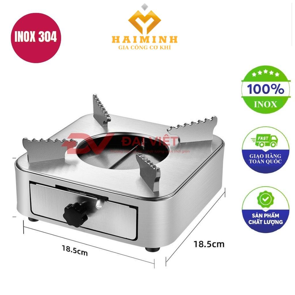 bếp cồn inox vuông 18x8.5cm