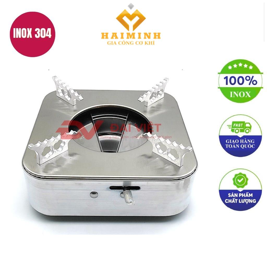 bếp cồn inox vuông 18x9cm