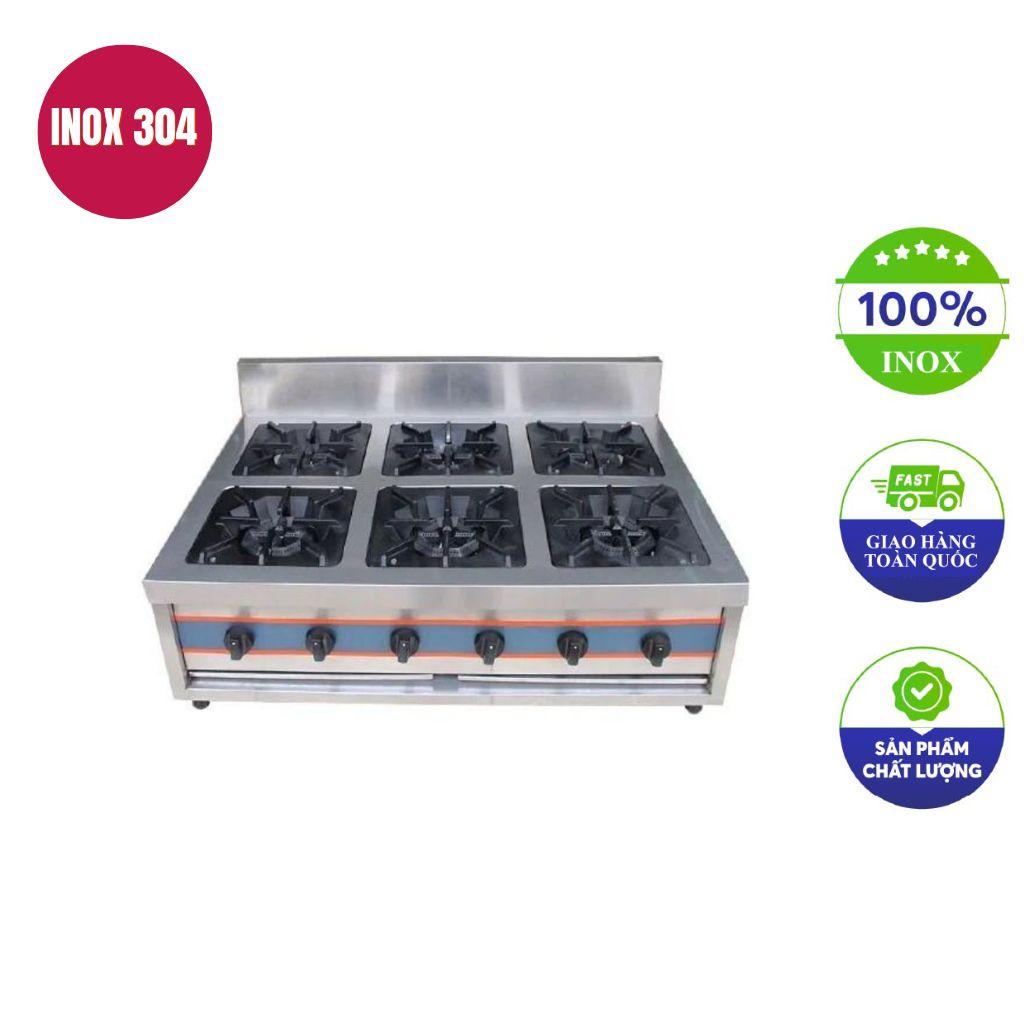 Bếp âu công nghiệp 6 họng cho nhà hàng