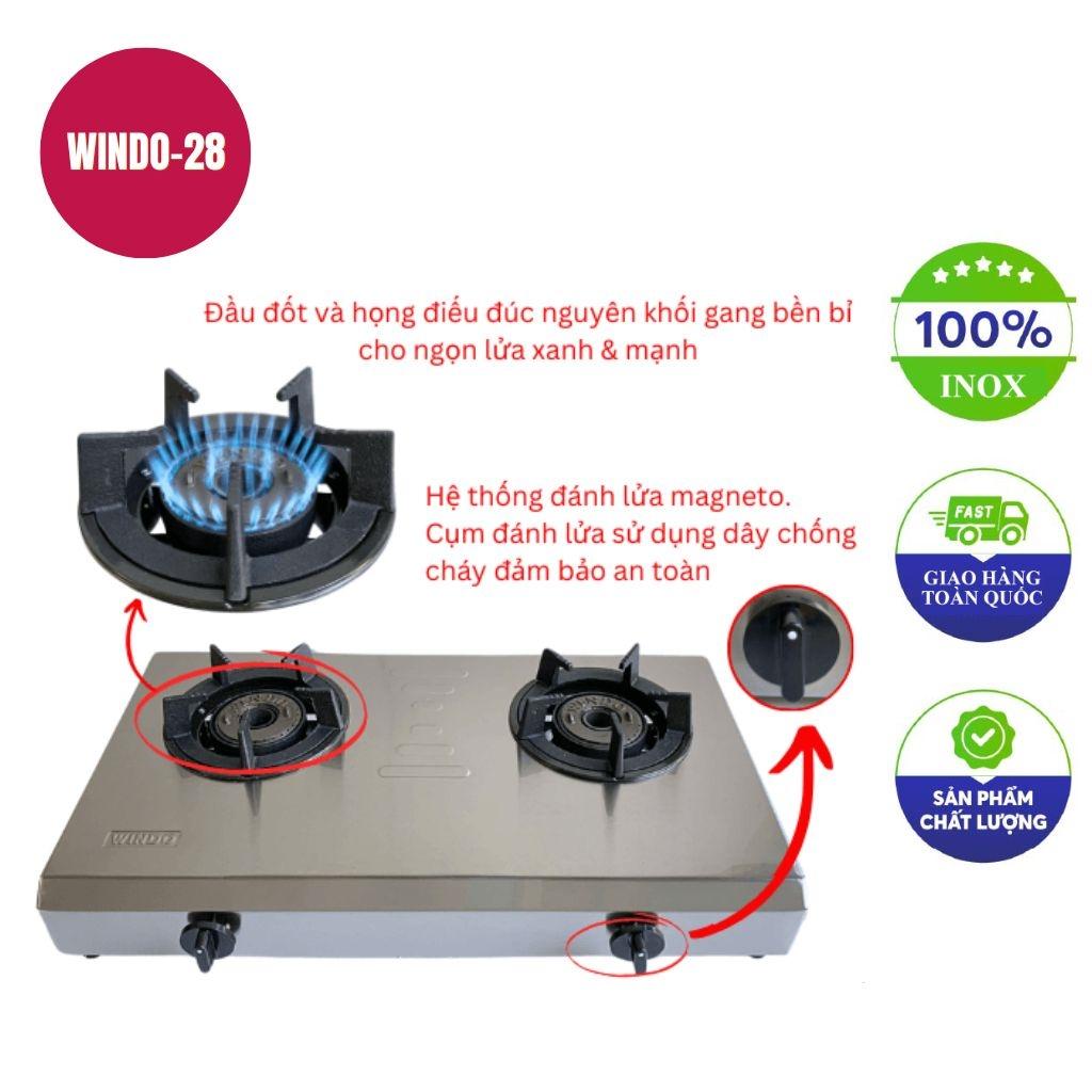 Bếp gas khè công nghiệp WINDO 2 lò khè windo-28