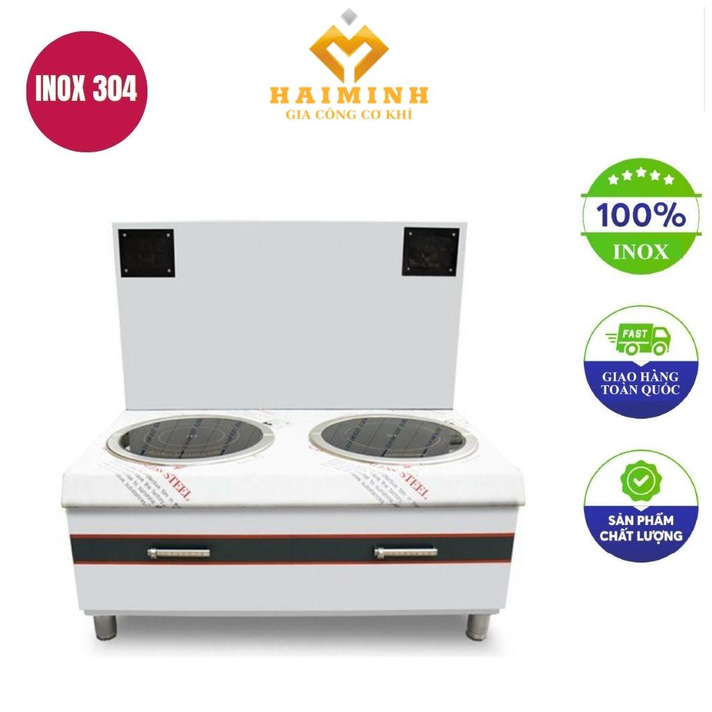 Bếp hầm đôi điện từ 8kw mặt phẳng kính tròn 1200x800x550mm