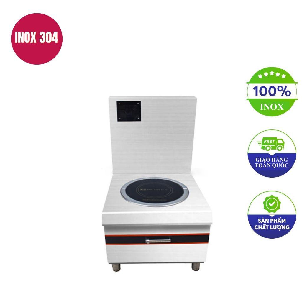 Bếp hầm đơn điện từ 12kw mặt kính tròn