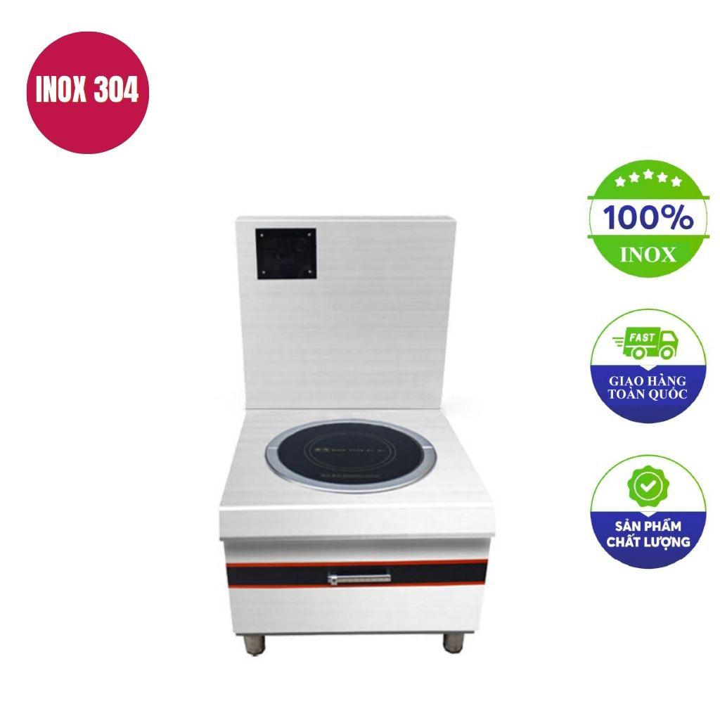 Bếp hầm đơn điện từ 15kw mặt phẳng kính tròn