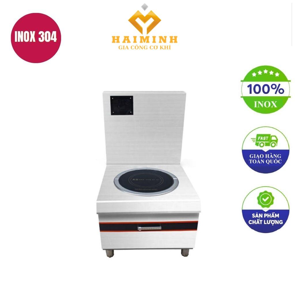 Bếp hầm đơn điện từ 5kw mặt phẳng kính tròn 600x700x550mm