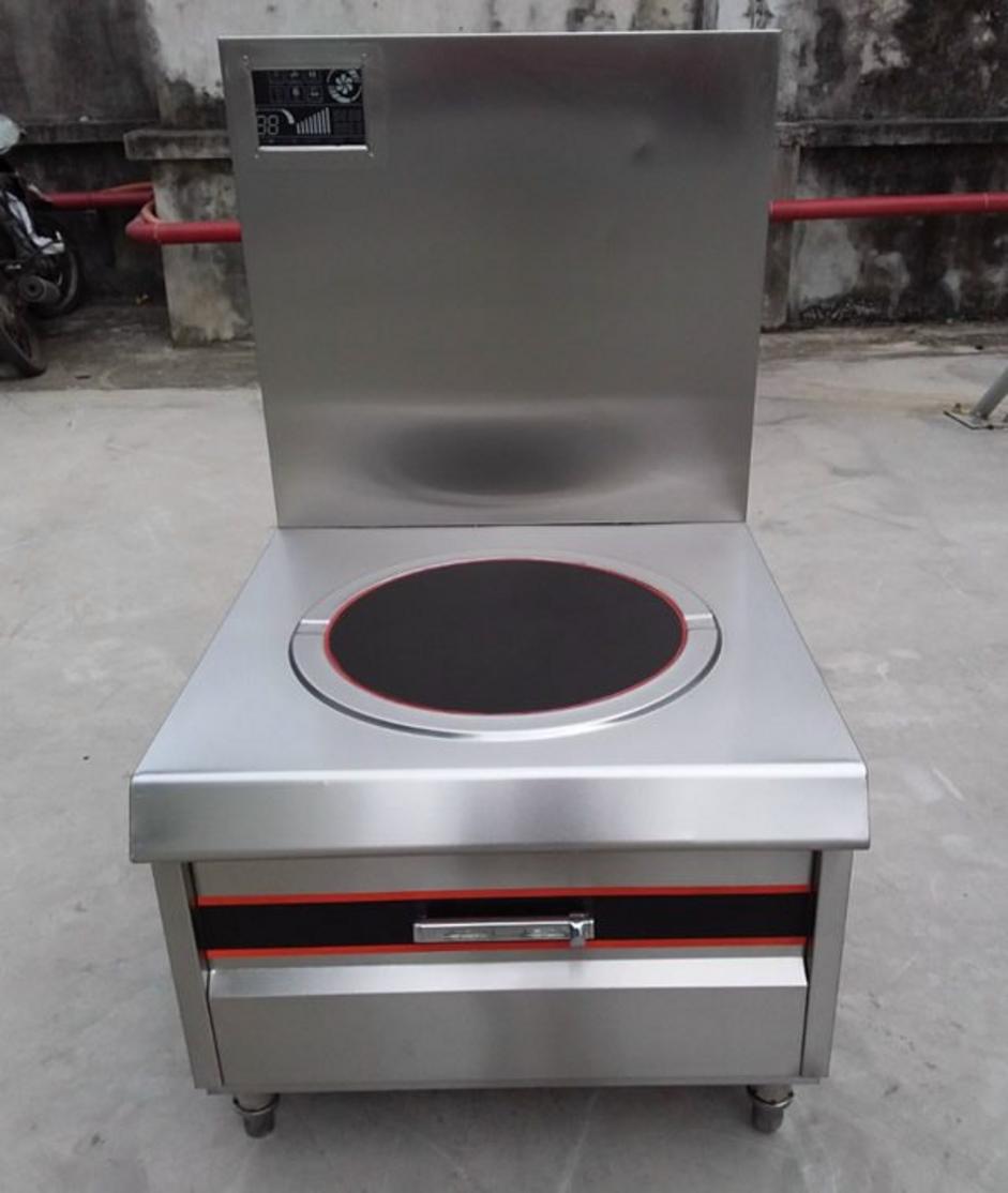 Hình ảnh thực tế Bếp hầm đơn điện từ 8kw mặt phẳng kính tròn 700x800x550 cung cấp bởi Cơ Khí Hải Minh.