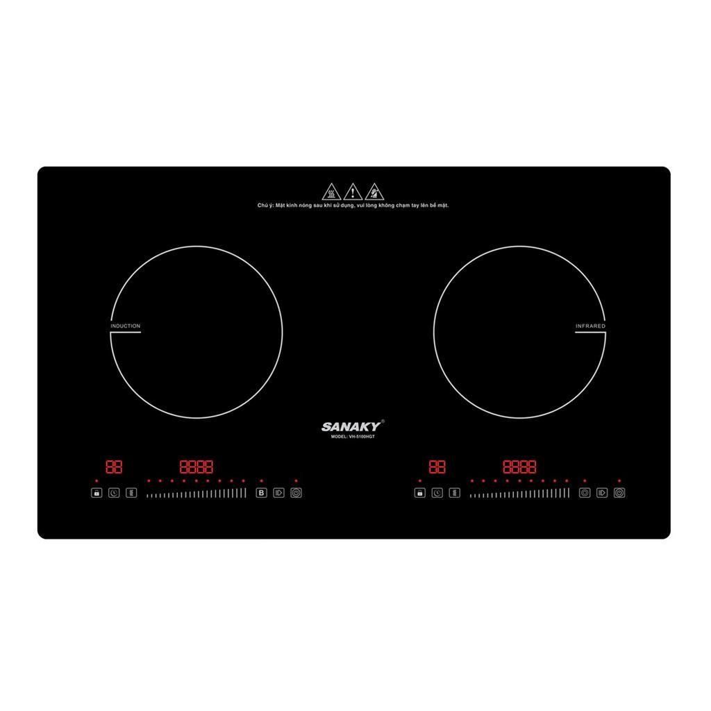 Bếp Từ – Hồng ngoại đôi Sanaky VH-5100HGT Âm bàn