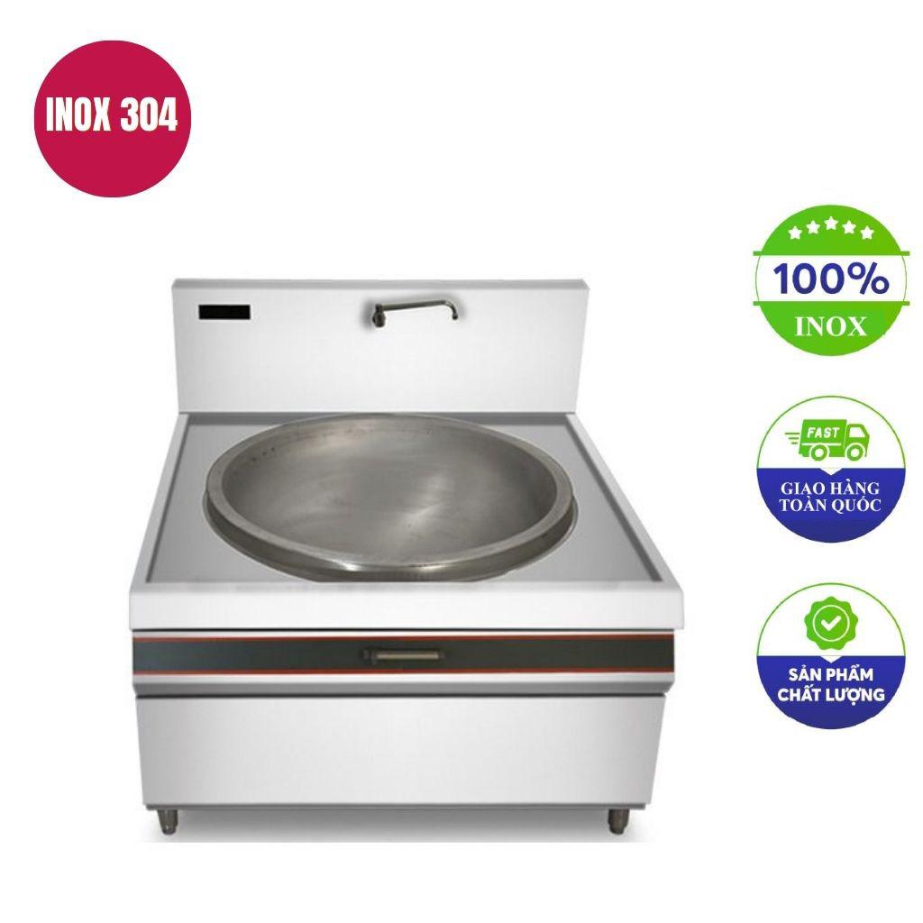 Bếp xào đơn điện từ 12kw mặt lõm xào trực tiếp phi 800