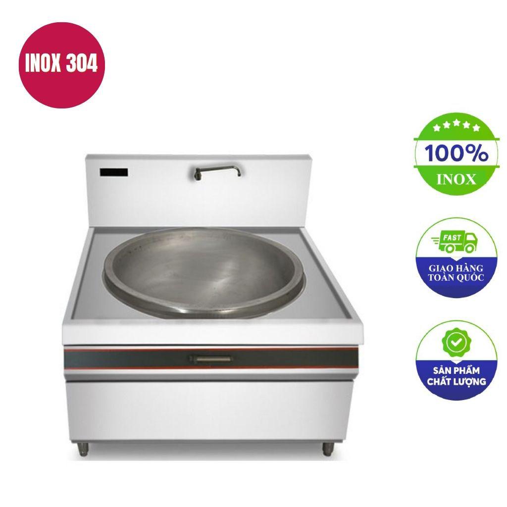 Bếp xào đơn điện từ 15kw mặt lõm xào trực tiếp phi 800