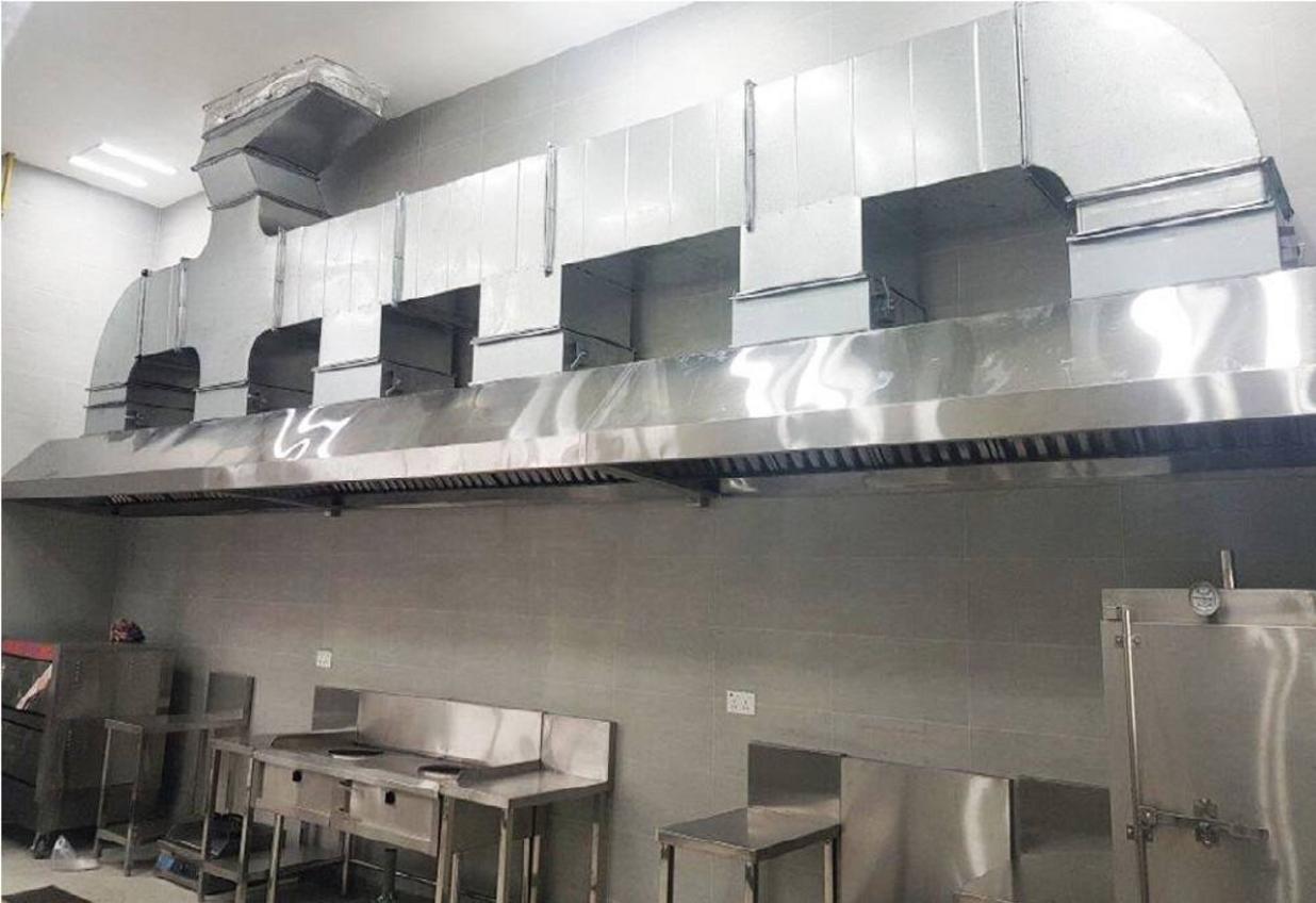 Lựa chọn bố trí chụp theo line bếp.