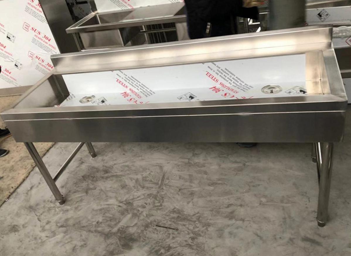 Dòng chảy gia công chậu rửa inox tại xưởng chuẩn ISO 9001:2015