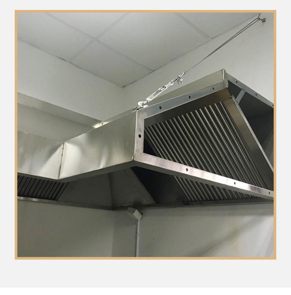 Mô hình 3D của hệ thống hút khói giúp khách hàng hình dung trực quan trước khi thi công.