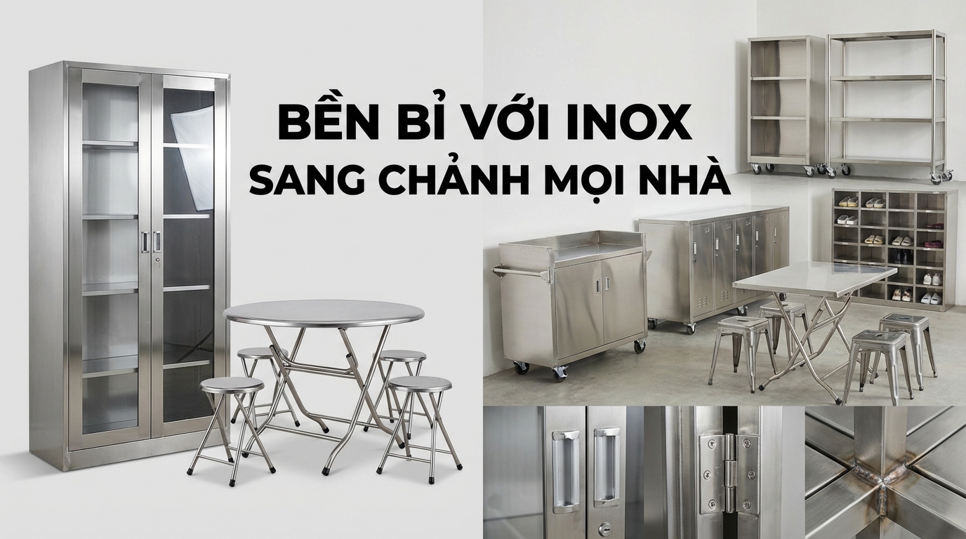 Báo giá bộ bàn ghế inox mới nhất