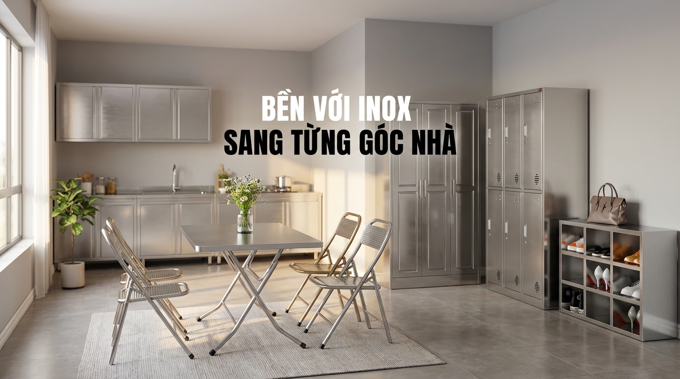 Kinh nghiệm chọn mua bộ bàn ghế inox chất lượng