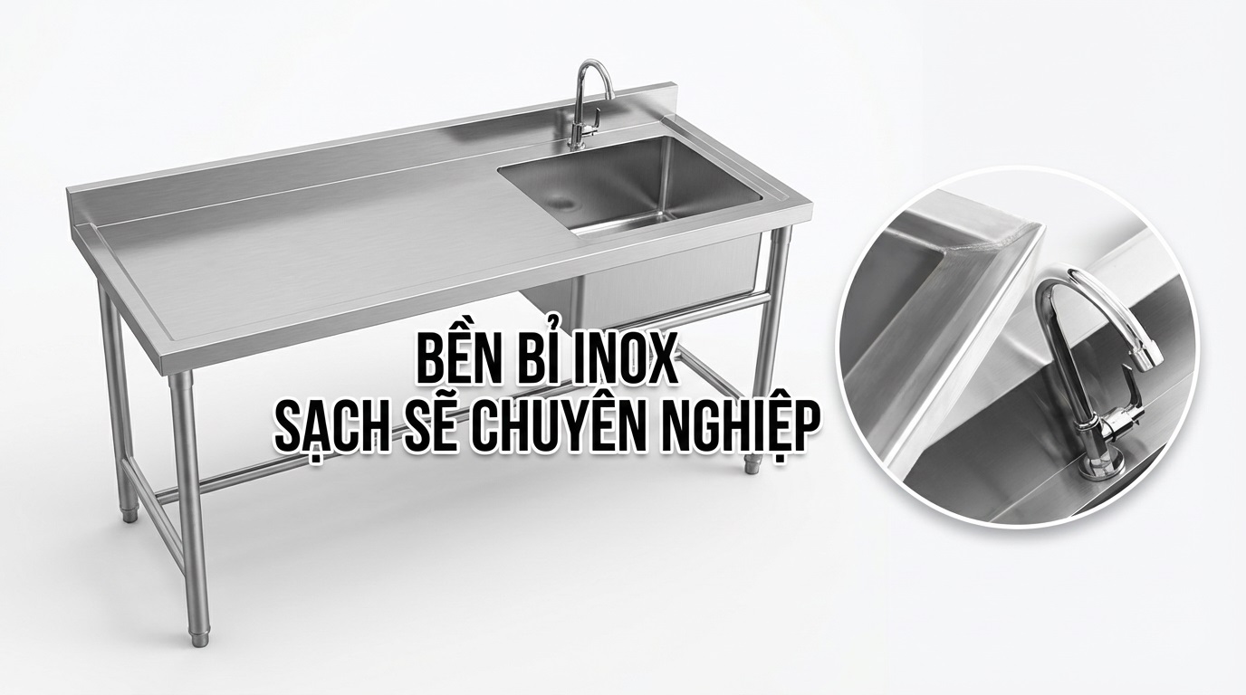 Phân loại Chậu rửa công nghiệp theo nhu cầu sử dụng