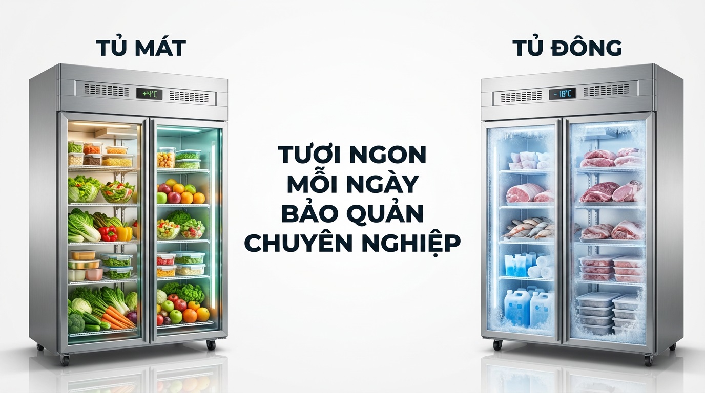 Phân loại các dòng tủ đông công nghiệp phổ biến hiện nay