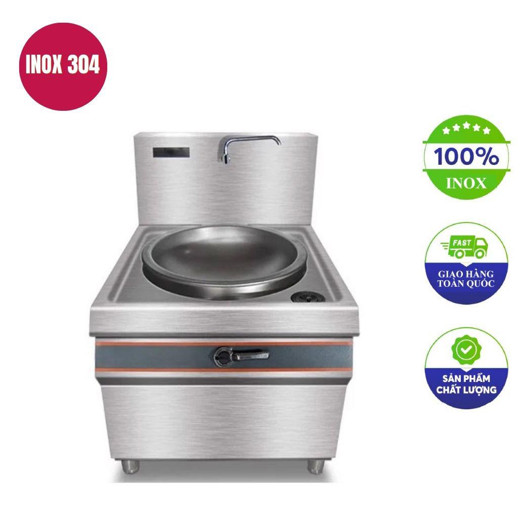 Bếp xào đơn điện từ 30kw mặt lõm xào trực tiếp họng phi 900