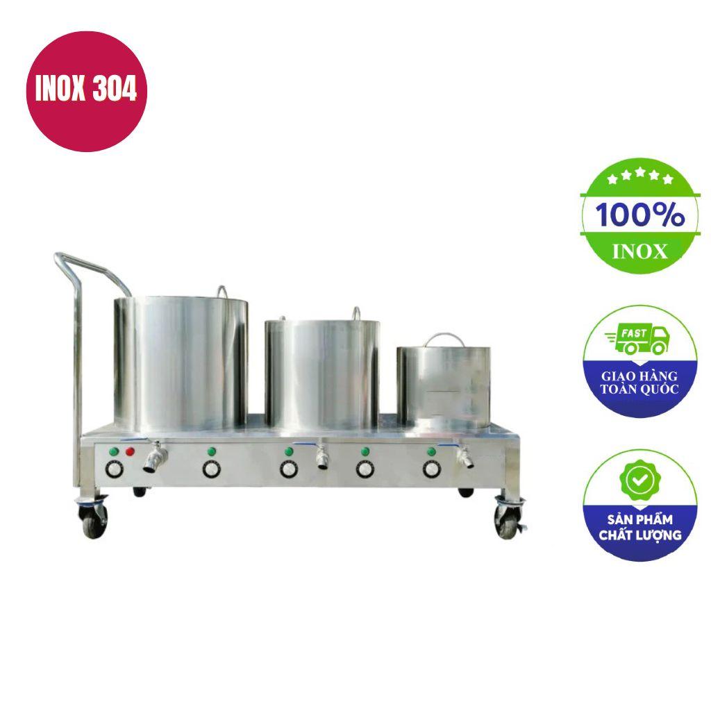 Bộ 3 nồi nấu phở thanh nhiệt 30L - 100L - 120L điện liền